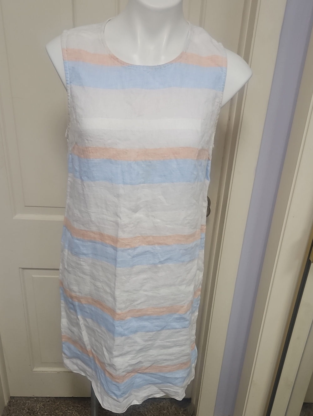 Cynthia Rowley Light Cream Linen A Line Dress